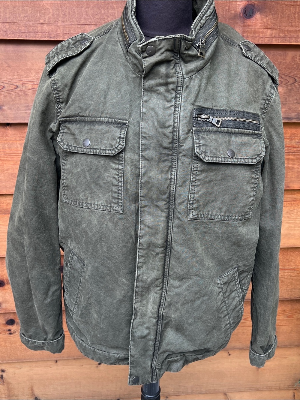G.H. Bass & Co. Olive Green Military Field Jacket
